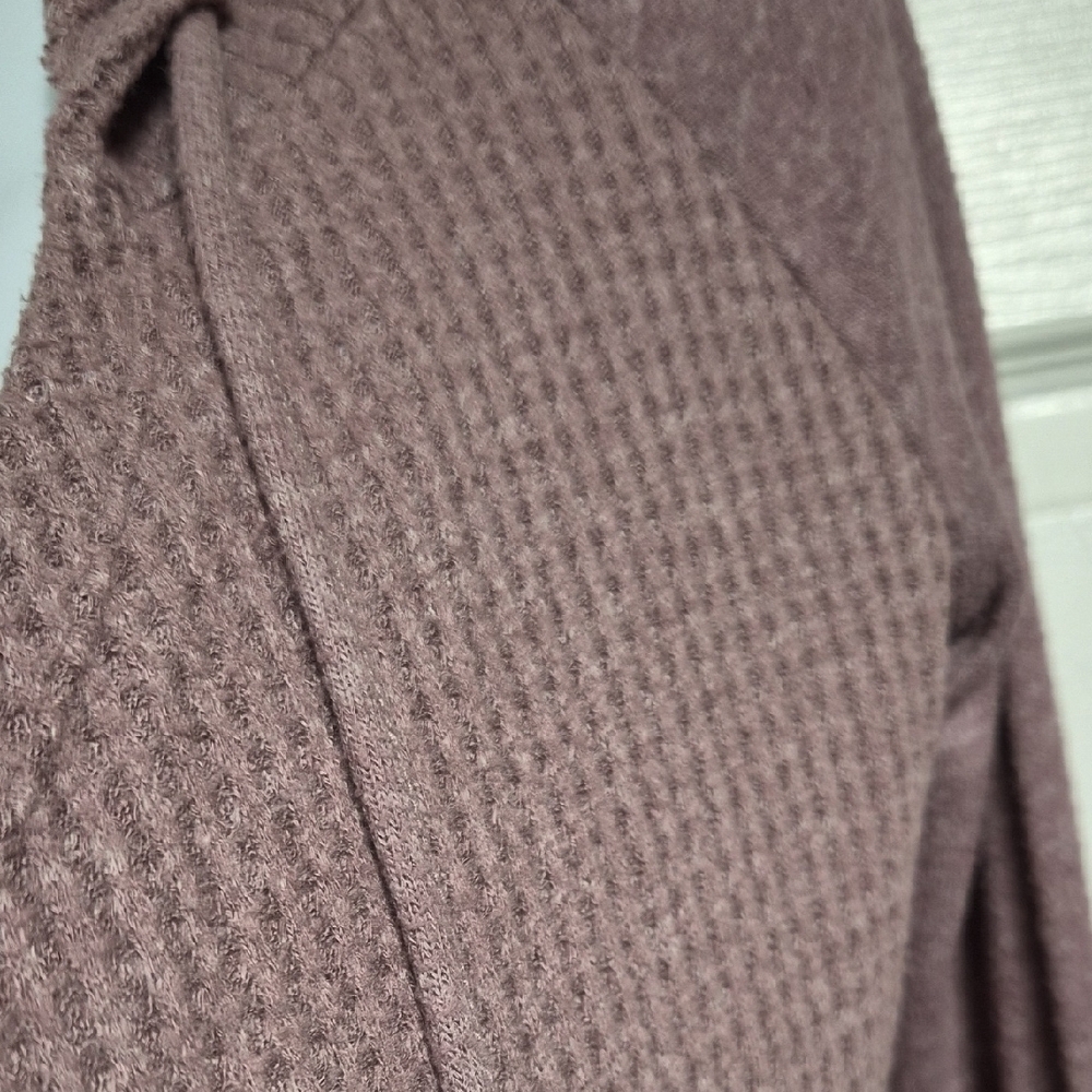 Mudd Women's Mauve Draped Cardigan - Picture 6 of 11